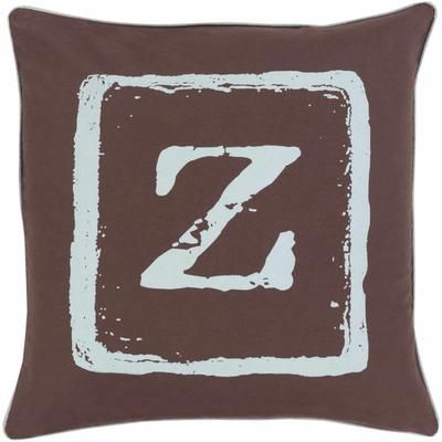 Arabela 18" Square Cottage Cotton Black/Ice Blue Throw Pillow - Boutique Rugs
