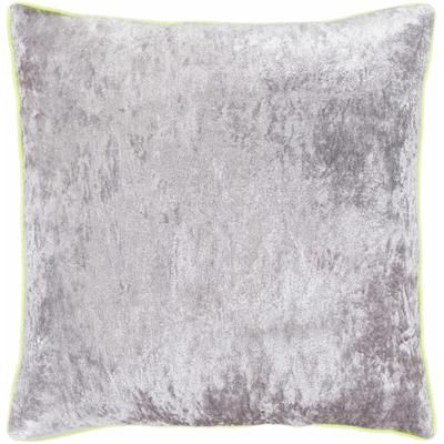 Emigsville 18" Square Modern Gray/Light Green Throw Pillow - Boutique Rugs