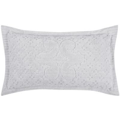 Ashton Collection Tufted Chenille Sham by Better Trends in White (Size STANDARD)