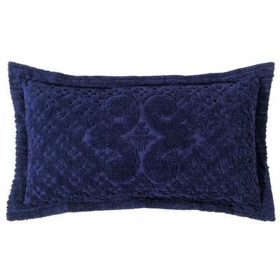 Ashton Collection Tufted Chenille Sham by Better Trends in Navy (Size EURO)