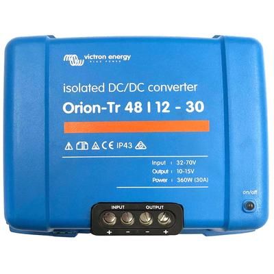 Victron Energy Orion-TR DC-DC Converter 48 volts to 12 volts 30 amps Isolated Blue ORI481240110