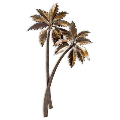 Swaying Double Palms Indoor/Outdoor Wall Art - Frontgate