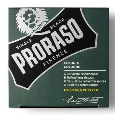 PRORASO Colonia Cypress & Vetyver 6 pz Salviette