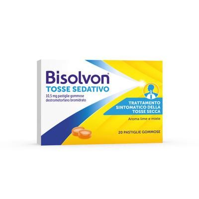 Bisolvon Tosse Sedativo per Secca Notturna, 20 Pastiglie Gommose pz