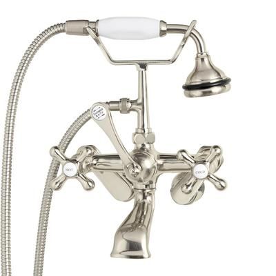 Randolph Morris Bathroom Wall Mount English Telephone Clawfoot Tub Faucet with Handshower RM622BN