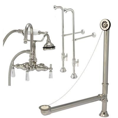 Randolph Morris Clawfoot Tub Freestanding Gooseneck Faucet Set RM402FS-C