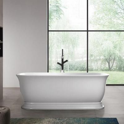 Randolph Morris Royal 59 Inch Acrylic Double Ended Freestanding Tub - No Faucet Drillings RMD47-BN