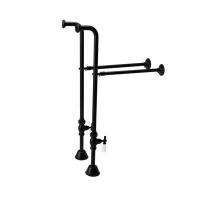 Randolph Morris Single Offset Freestanding Tub Supply Lines RMNSL4-MB