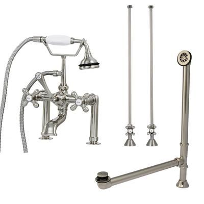 Randolph Morris Clawfoot Tub Rim Mount Faucet Set RMFAUCETSET1BN