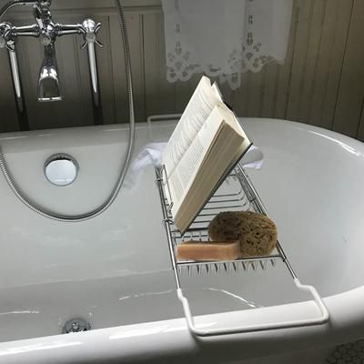 Randolph Morris Adjustable Tub Caddy with Reading Rack RMNSS204-CP
