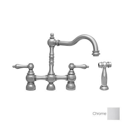 Whitehaus Collection Englishhaus Bridge Kitchen Faucet with Side Spray WHEGB-34656-C