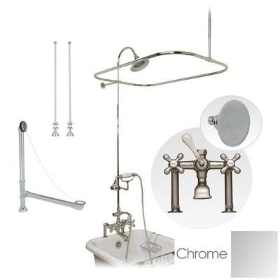 Randolph Morris Clawfoot Tub Rim Mount Shower Enclosure Set SHOWERSET-RM730-48C