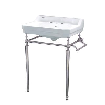 Whitehaus Collection Victoriahaus 24 Inch Console Bathroom Sink WHV024-L33-3H-PN