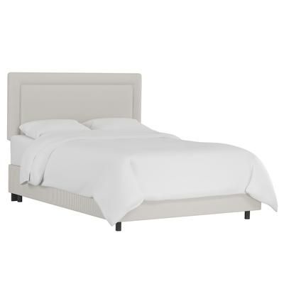 Stripe Border Bed by Skyline Furniture in Stripe Taupe (Size TWIN)