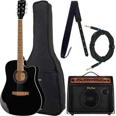 Harley Benton HBD120 CE BK Bundle