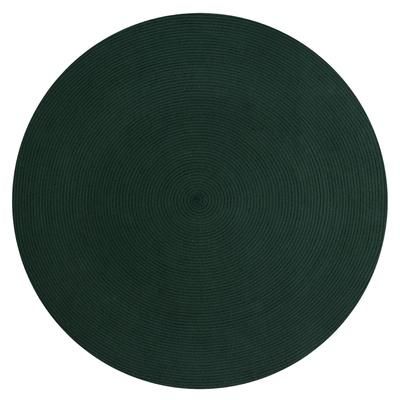 Alpine Braid Collection Reversible Indoor Area Rug, 72" Round by Better Trends in Hunter Solid (Size 72" ROUND)