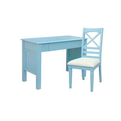 Sunset Trading Cool Breeze Computer Desk, Chair, and Vanity - Sunset Trading CF-1786-0156