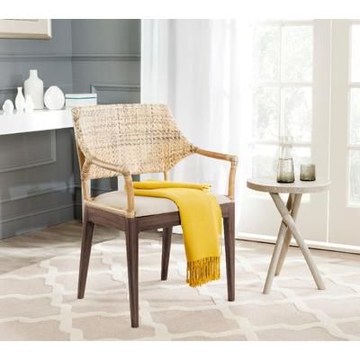 Carlo Arm Chair in Honey - Safavieh SEA4002A