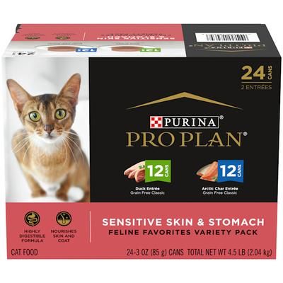 SPECIALIZED Grain Free Sensitive Skin & Stomach Duck & Artic Char Variety Pack Wet Cat Food 3 oz. Count of 24