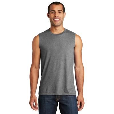 District DT6300 V.I.T. Muscle Tank Top in Grey Frost size Medium | Cotton