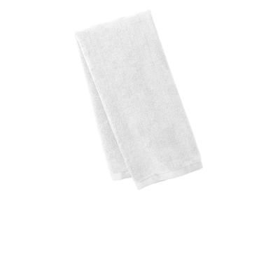 Port Authority TW540 Microfiber Golf Towel in White size OSFA | Polyester Blend