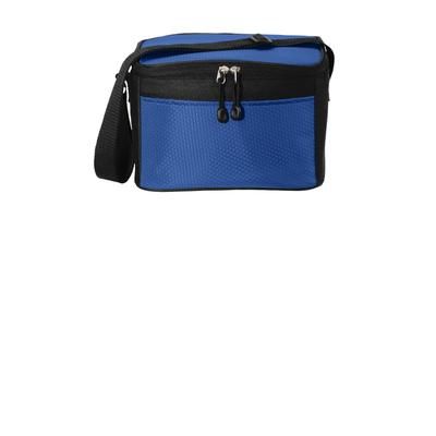 Port Authority BG512 6-Can Cube Cooler in Twilight Blue/Black size OSFA | Polyester Blend