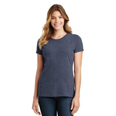 Port & Company LPC450 Women's Fan Favorite Top in Heather Navy Blue size Large | Cotton