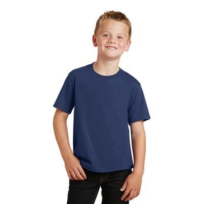 Port & Company PC450Y Youth Fan Favorite Top in Team Navy Blue size Medium | Cotton