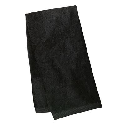 Port Authority TW52 Sport Towel in Black size OSFA | Cotton Blend