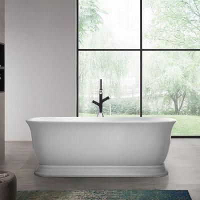 Randolph Morris Royal 67 Inch Matte White Acrylic Double Ended Freestanding Tub RMD63