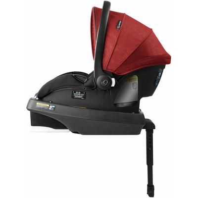 Evenflo GOLD SensorSafe SecureMax Infant Car Seat with SafeZone Load Leg - Garnet Red