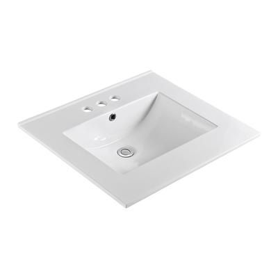 25 in. Single sink Ceramic top - BellaTerra 302522-B