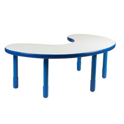 "BaseLine Teacher/Kidney Table - Royal Blue with 22" Legs - Children's Factory AB739KPB22"