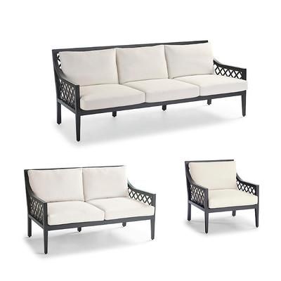 Bowery Seating Replacement Cushions - Sofa, Solid, Indigo Sofa - Frontgate