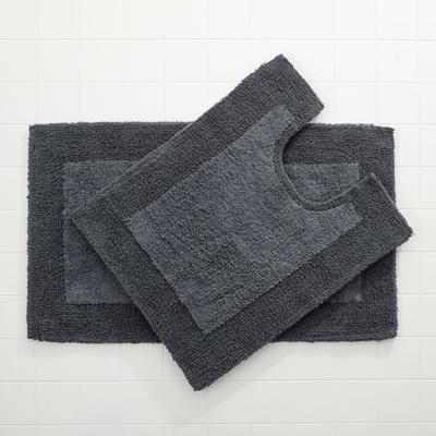 BH Studio 2-Pc. Bath Rug Set by BH Studio in Charcoal Mats