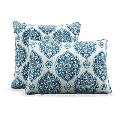 Paloma Medallion Indoor/Outdoor Pillow - Cobalt, 24" x 24" Square Cobalt - Frontgate