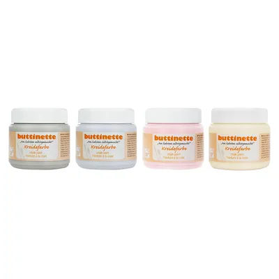 buttinette Peinture à la craie "Vintage", 4x 150 ml