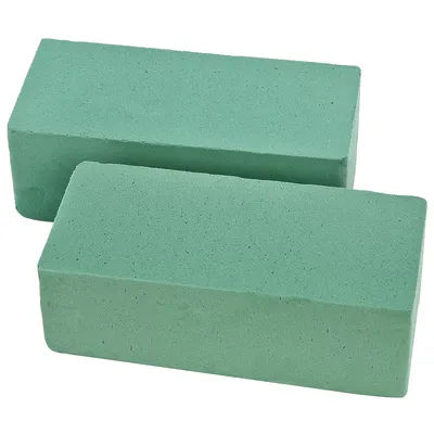 mosy Briques de mousse florale, 23 x 11 x 8 cm, 2 pièces