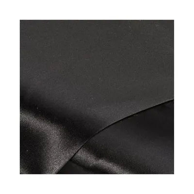 Tissu satin uni "Gala", noir