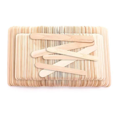Languettes en bois brut, deux dimensions différentes, 150 pièces