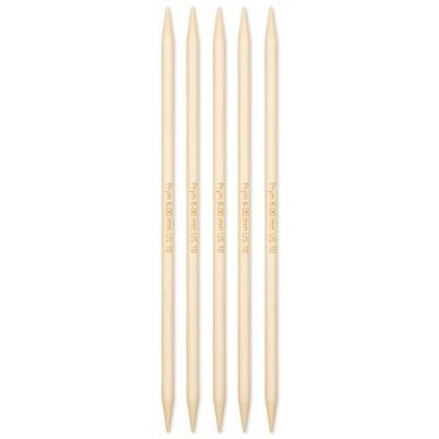Prym Aiguilles double pointes, bambou, 20 cm