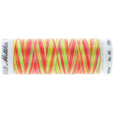 Mettler Fil à coudre poly sheen multi, 200 m, grosseur : 40, couleurs fluo