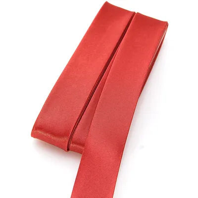 buttinette Biais en satin, rouge vin, largeur : 2 cm, longueur : 5 m