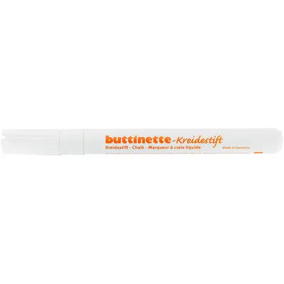 buttinette Marqueur à craie liquide, blanc, épaisseur 1–2 mm