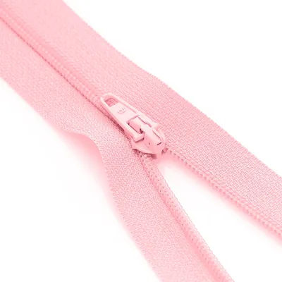 buttinette Fermeture à glissière, rose, non séparable