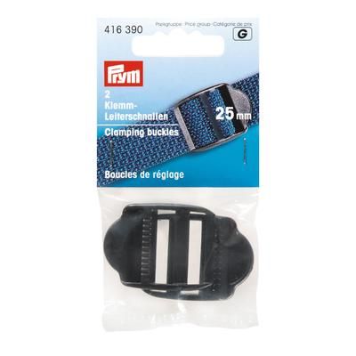 Prym Boucles de réglage, noir, pour sangles de 25 mm, 2 pièces