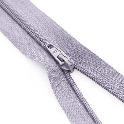 buttinette Fermeture à glissière, gris clair, non séparable