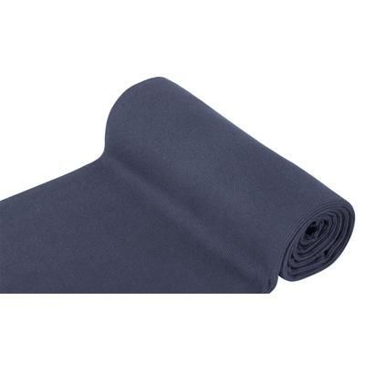 Tissu bord côte "confort", bleu nuit mélangé