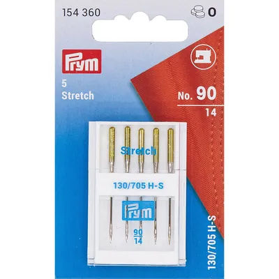 Prym Aiguilles pour machine à coudre "Stretch", épaisseur : 90, contenu : 5 pièces