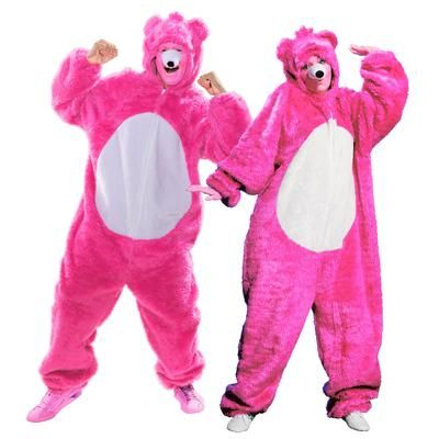 buttinette Déguisement d'ours, unisexe, rose vif